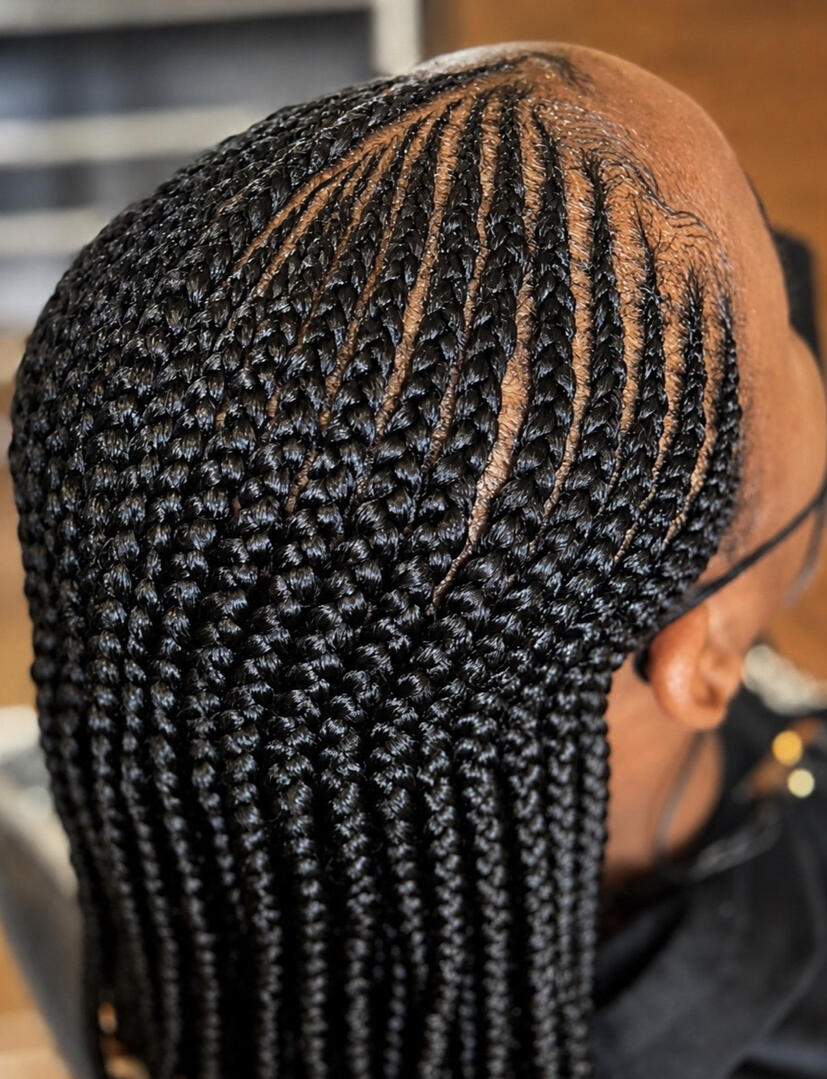 Protective styles, box braids, knotless braids, and more.